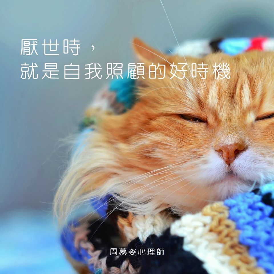 【厭世時，就是自我照顧的好時機】